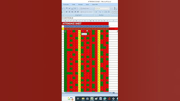 Attendance Sheet || Countif Function #Shorts #Excelshorts#excel