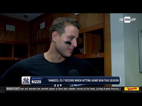 Anthony Rizzo discusses Aaron Judge's big game against Twins