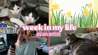 art studio vlog 18 | week in my life vlog 2022