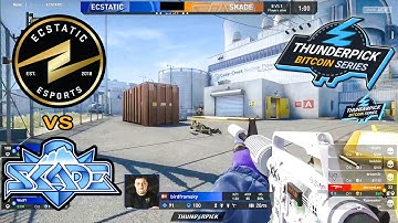 ECSTATIC vs SKADE [Quarter--Final | BO3][Thunderpick Bitcoin Series 2022] - CS:GO HIGHLIGHTS