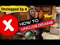 Clogged Kitchen drain, How to unclog | Unclogged Episode 8