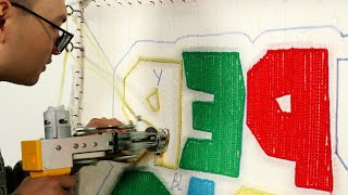 Rug Tufting | How I made Super Mario Logo tufting rug (Start to Finish)