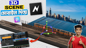 3D Scene from a Single Photo in Node Video Editor | 3d Compositing with Mobile | Node Video Editor