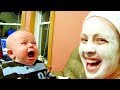 Where is my MOM? -  Funny Baby Reaction to Mother&#39;s Mask ★ Funny Babies