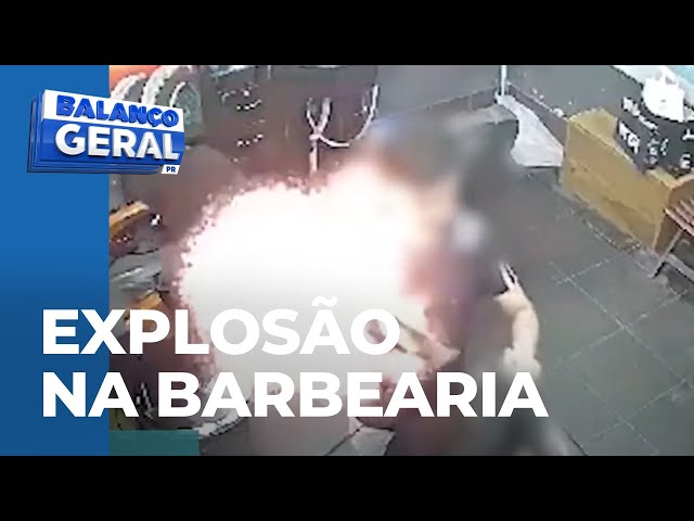 Secador explode dentro de barbearia e deixa duas pessoas feridas