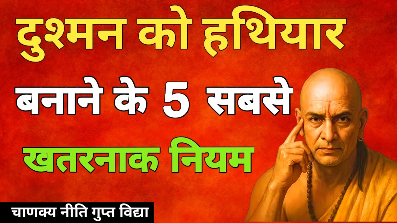 दुश्मन को हथियार बनाने के 7 क्रूर नियम | Dark Chanakya Niti | Psychological Power