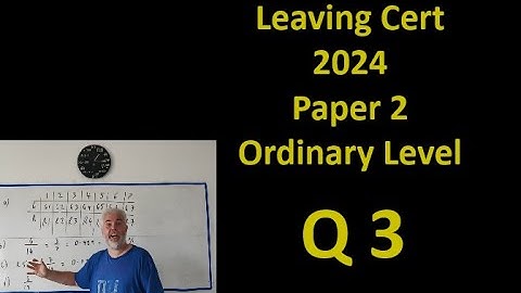 Q3 Maths 2024 Paper 2 Ordinary Level Leaving Cert