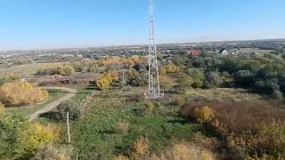 Вид с водонапорной башни в посёлке Приозёрный.😊