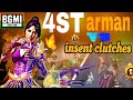New BGMI Update INSANE 1v4 Clutches | M416+6x Spray  Unbelievable Gameplay #mewupdate #insentclutch 