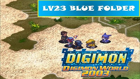 Digimon World 2003 Card Battle - LV23 Blue Folder