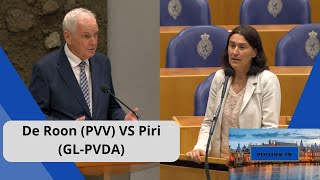 De Roon (PVV) VS Piri (GL-PVDA): De HAAT-DEMONSTRATIES van HAMAS-aanhangers moeten BEËINDIGD worden!