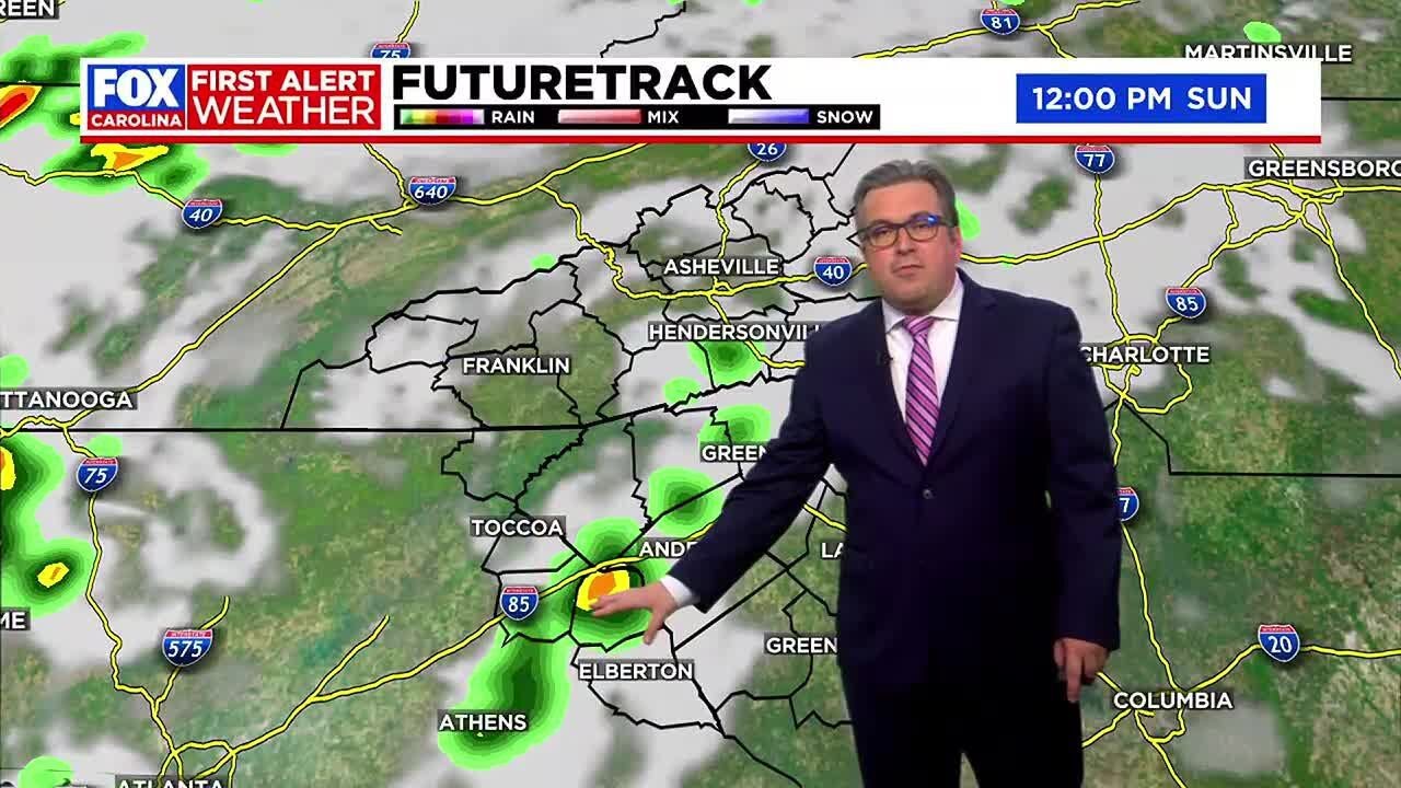 Scattered Storms Expected Sunday - YouTube