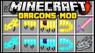 Minecraft DRAGONS MOD (Mod Showcase)
