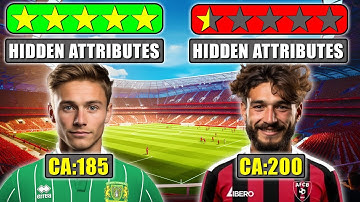 Best Vs Worst Hidden Attributes - Squad Edition | FM24 Experiment