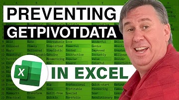Excel - Preventing GetPivotData from Appearing in your Formulas - Episode 1126