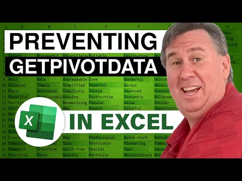Excel - Preventing GetPivotData from Appearing in your Formulas - Episode 1126