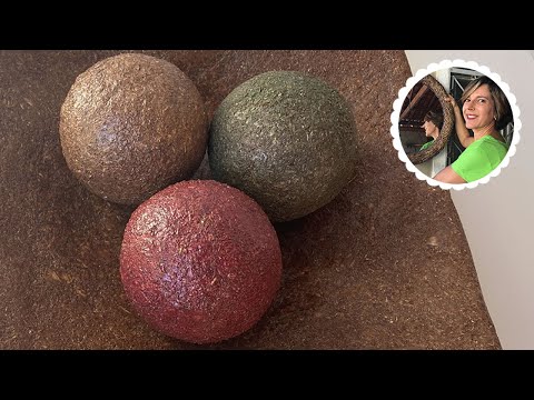 DIY - How to make decorative balls with wood sawdust