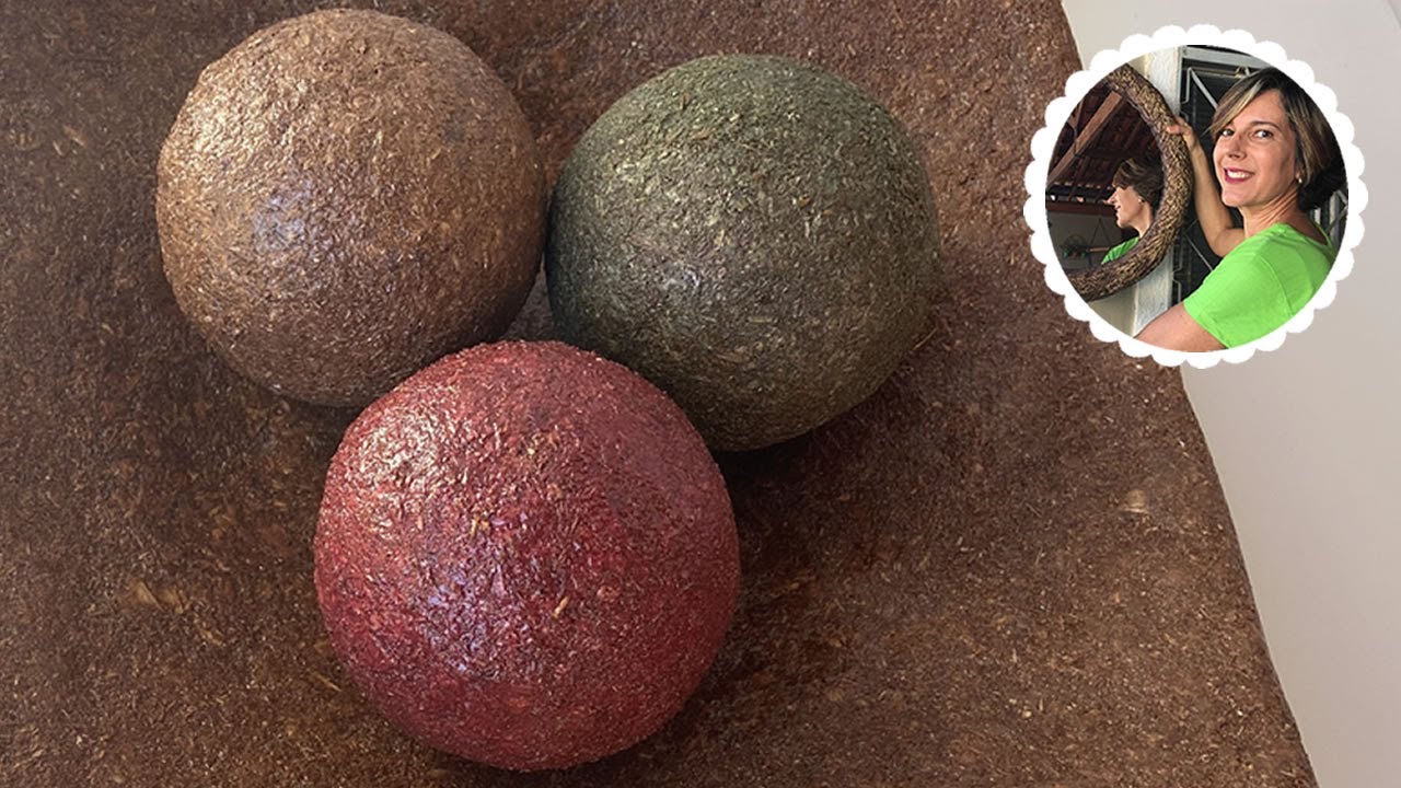 Сделай сам - Как сделать декоративные шары из древесных опилок