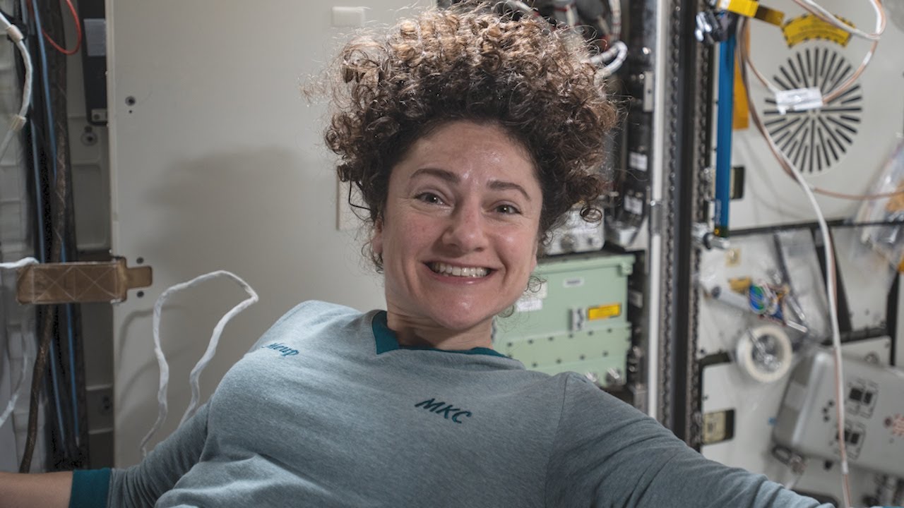 ⁣NASA Astronaut Jessica Meir discusses the Zero-G Oven with Michigan students