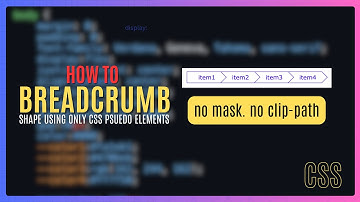 How to create a Breadcrumb design using CSS