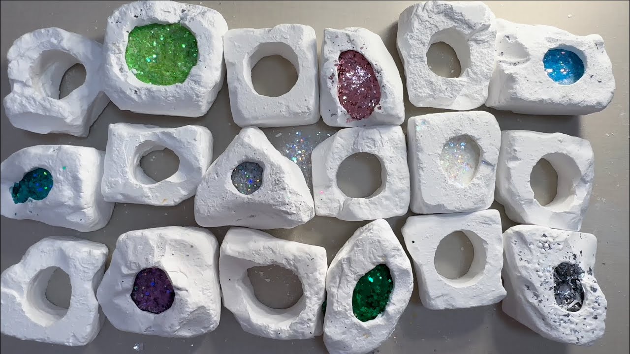 Hollowed - Out Jumbo Chalk, Hollow Chalk & Glitter Bomb ~ Do You Love It? ASMR