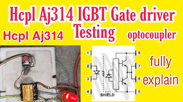 How to test Hcpl Aj314 IGBT Gate driver optocoupler ic use switch for pulse width isolation