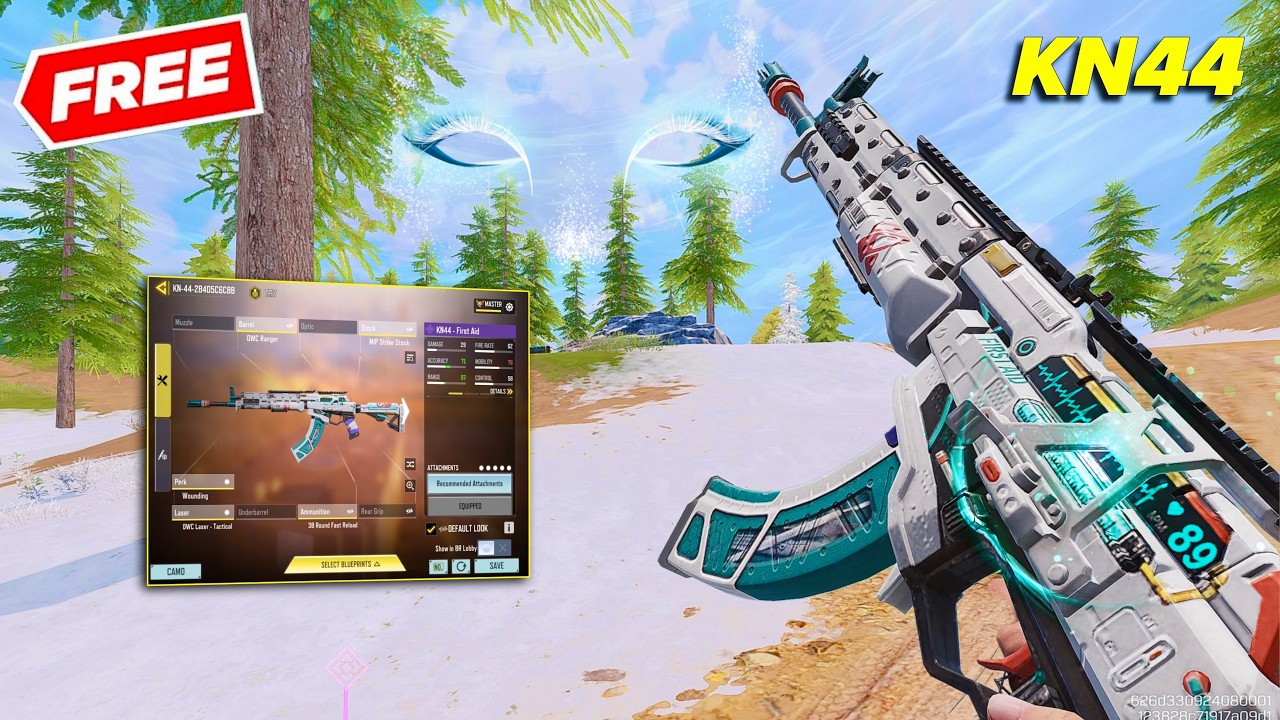 ANOTHER FREE KN44 - FIRST AID 😍 IN COD MOBILE | BEST KN44 GUNSMITH CODM BR