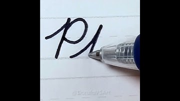 Beautiful Letter P in American Cursive Handwriting for Beginners