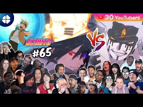 Naruto/Sasuke VS MOMOSHIKI [30 People react] 🔥🌎 MEGA Reaction Mashup  (Boruto 65) 🇯🇵