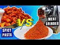 EXPERIMENT SPICY PASTA VS MEAT GRINDER