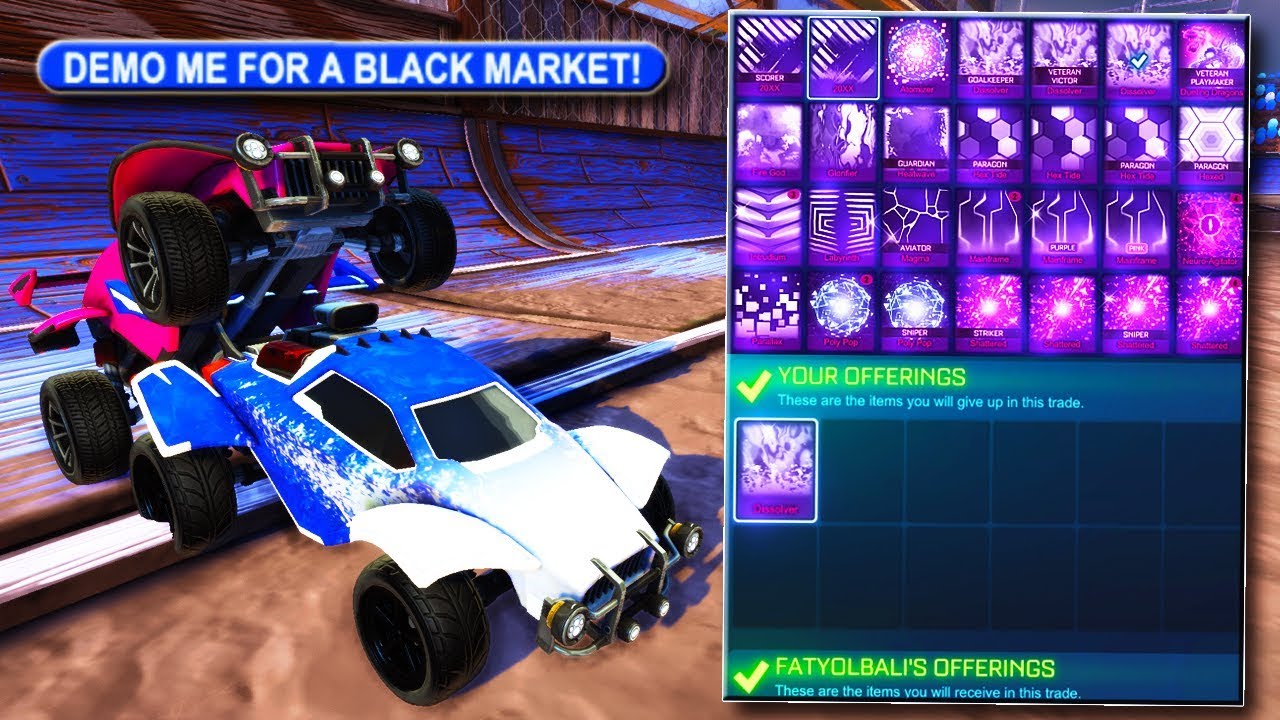 I changed my name to "DEMO ME FOR A BLACK MARKET" in