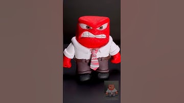 Anger from Inside Out 2 made out of Polymer Clay #clayart #claysculpture #insideout