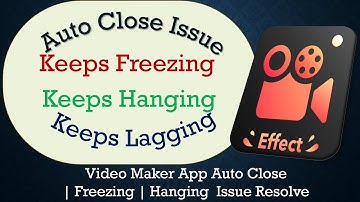 How to Solve Video Maker App Auto Close | Keeps Freezing | Not Responding Issue Solve on Android