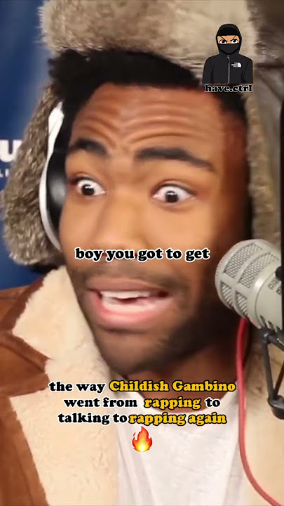 Childish Gambino freestyle to talking back to rapping is crazy