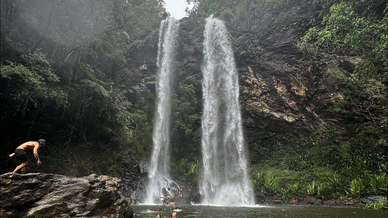 WE GOT LOST… in the beauty of Twin Falls, Springbrook National Park, Gold Coast. Waterfall Hike.