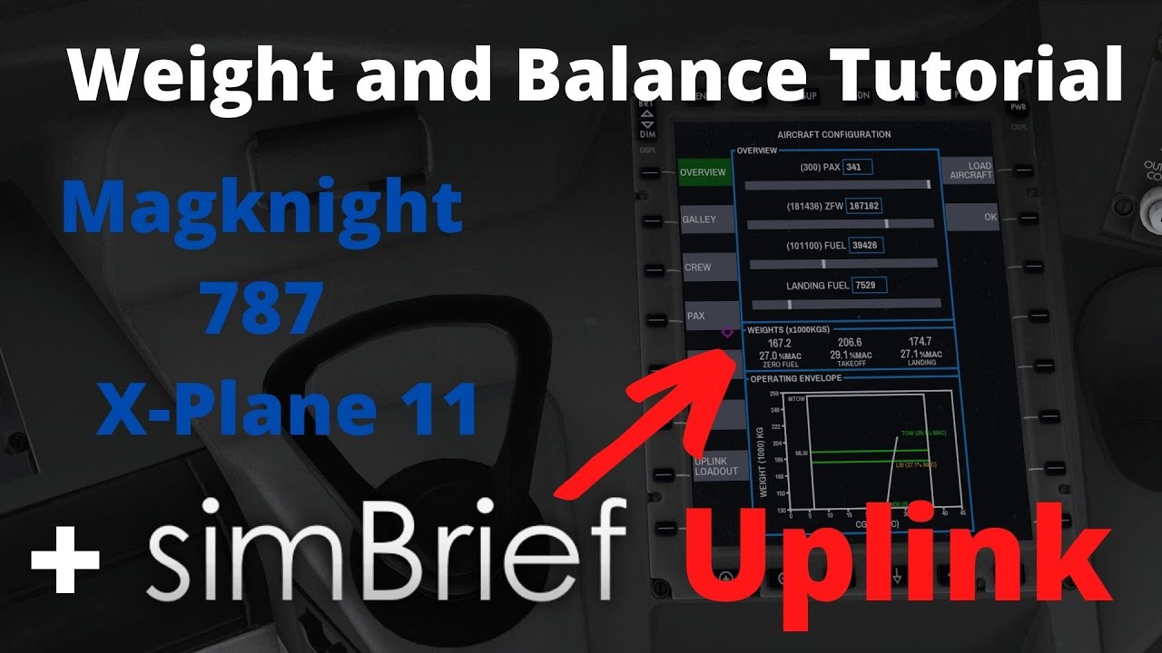 Weight, Balance and SimBrief Uplink Tutorial for Magknight 787 I X ...