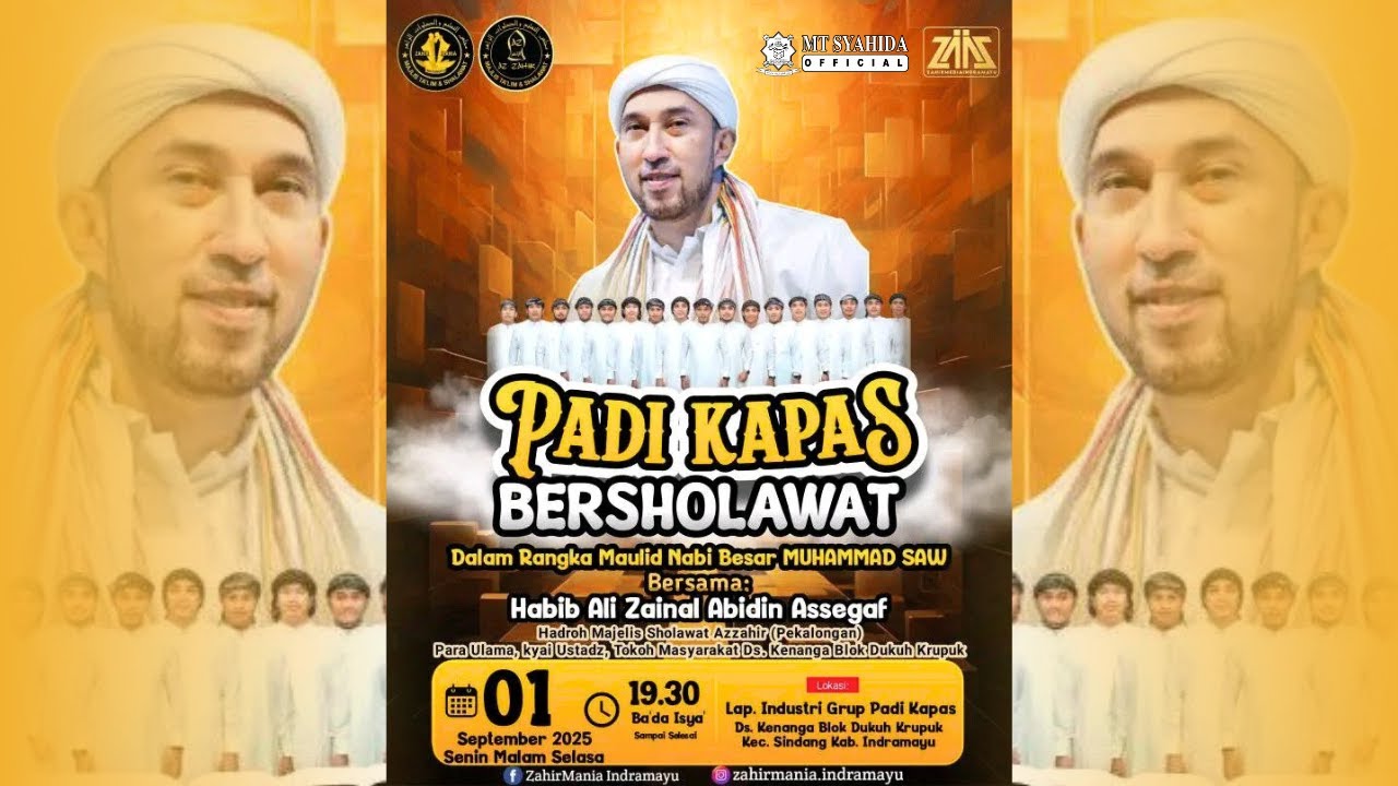 🔴PADI KAPAS BERSHOLAWAT BERSAMA HABIB ALI ZAINAL ABIDIN ASSEGAF & MAJELIS AZ ZAHIR. 1 SEPTEMBER 2025