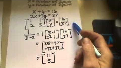 Word Problems into Matrix Equations