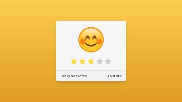 Pure CSS Emoji Star Rating Widget | CodingNepal