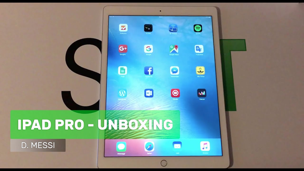 Apple iPad Pro unboxing di Spazio iTech - YouTube