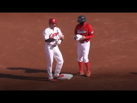 カープ・鈴木誠也のタイムリー2ベース 2021.10.09 マツダスタジアム