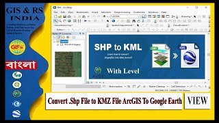 How to convert shapefile in ArcGIS to KMZ for Google Earth Pro with Level || KMZ Level Error