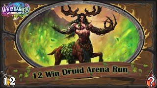 Even I Didn't Believe In This Deck! 12 Win Druid Hearthstone Arena Run