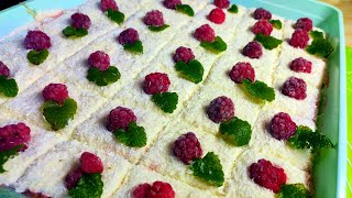 Нежный и легкий бисквит с творожным кремом A delicate and light sponge cake with cottage cheesecream