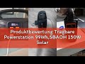 Produktbewertung Tragbare Powerstation 99Wh,SBAOH 150W Solargenerator Akku mit AC/Auto Zigärettenänz