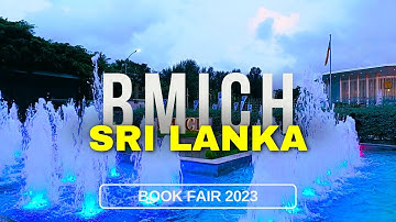 Water fountains in front of BMICH, Sri Lanka (Colombo International Book Fair 2023)