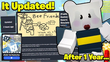 PUBLIC TEST REALM UPDATED! What Is Coming? New Area/Challenge? When Its Out? (Bee Swarm Simulator)