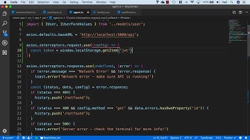 10  Using Axios request interceptor to automatically send the JWT token