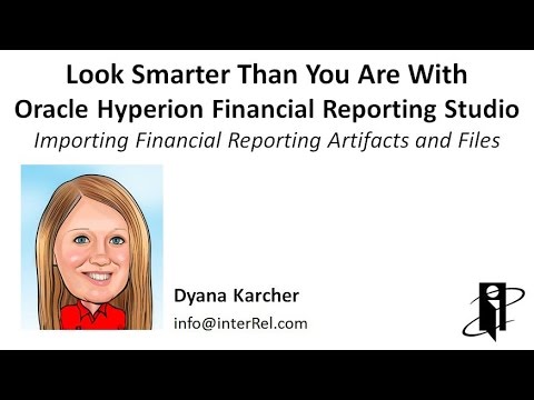 Importing Financial Reporting Artifacts and Files