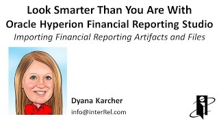 Importing Financial Reporting Artifacts and Files